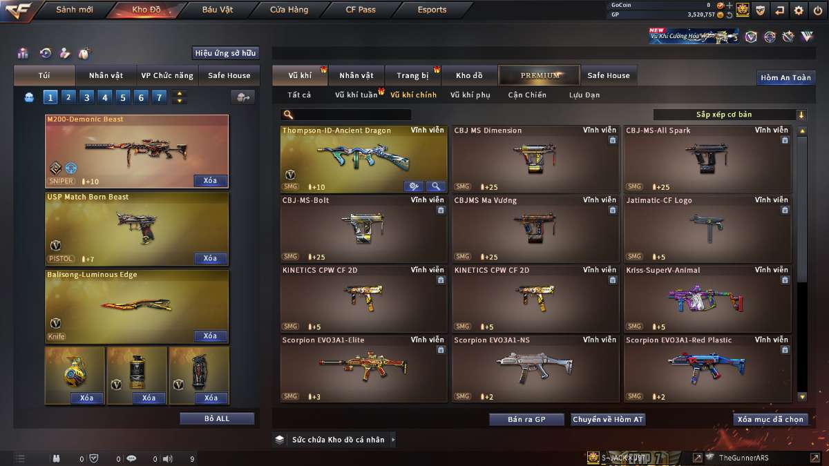 shop acc cf uy tin gia re